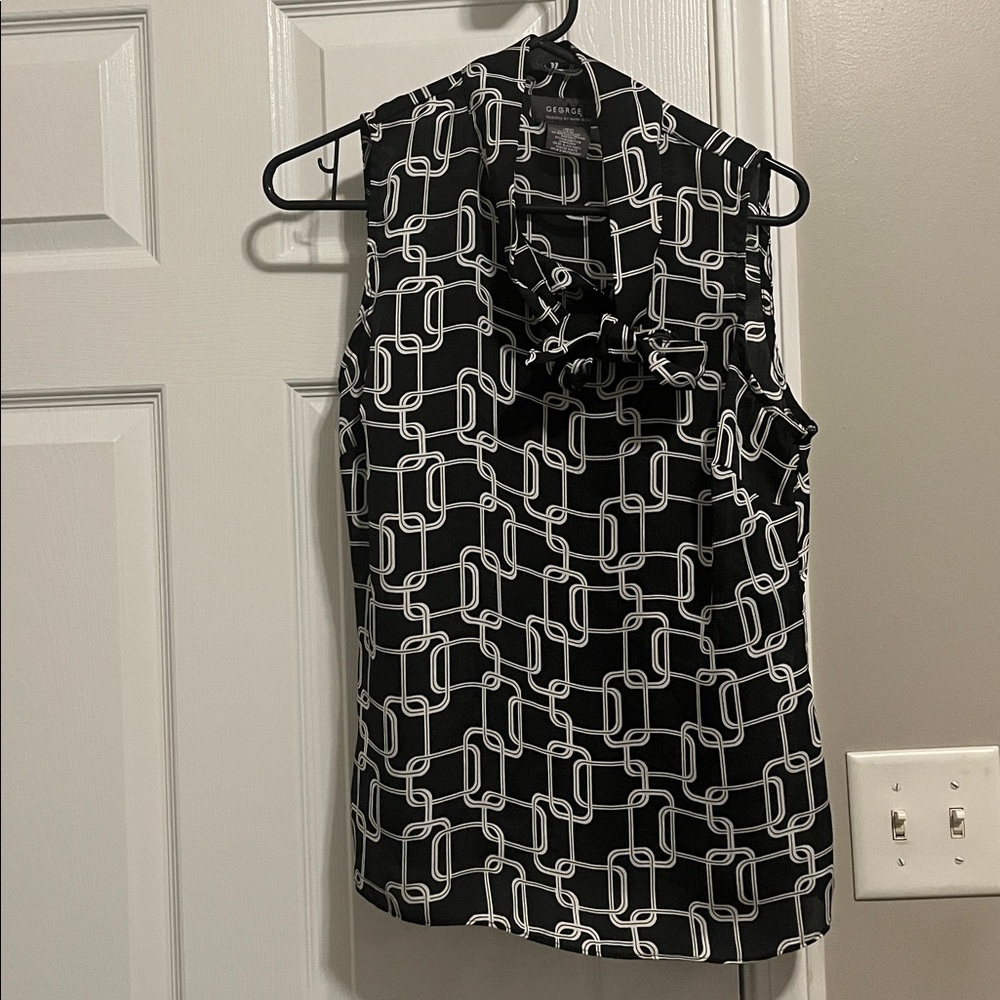 George Neck Tie Blouse